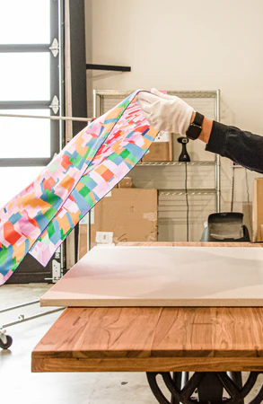 White Glove Silk Scarf Framing Service | Professional Museum-Quality Framing by Elysian Frame