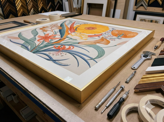 How to frame your luxury scarf at home with our signature scarf frame