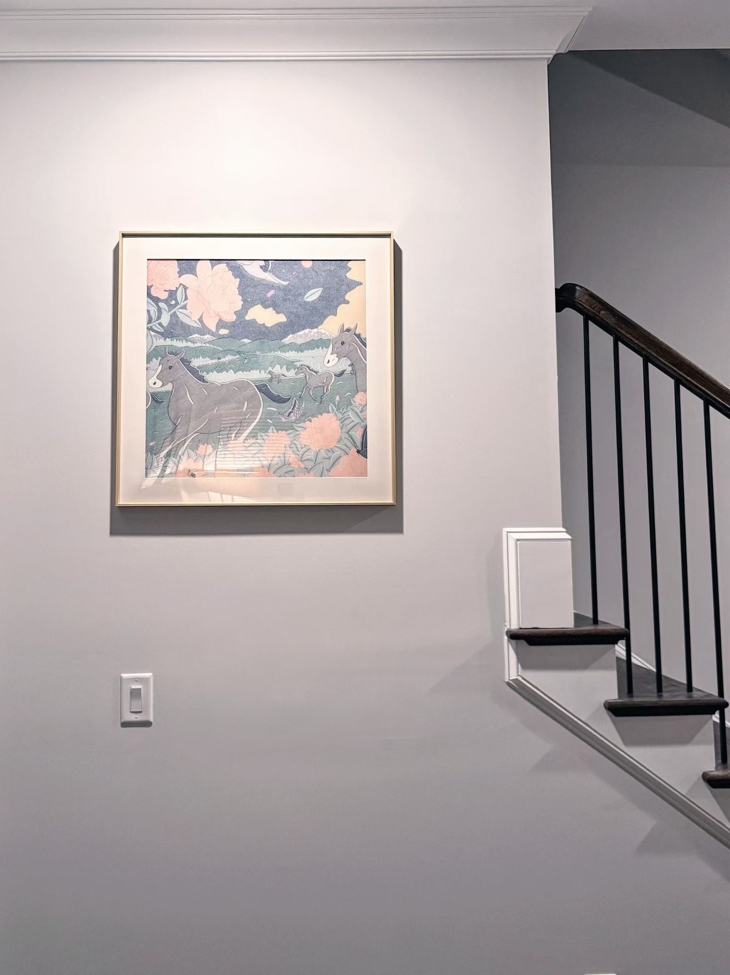 Silk Scarf Frame | Scarf Frame 70| Display Wall Frame for Scarf 70 |Frame an Hermes Scarf | Luxury Scarf Frame | Scarf Frame with Couture Patterned Matting in Gold