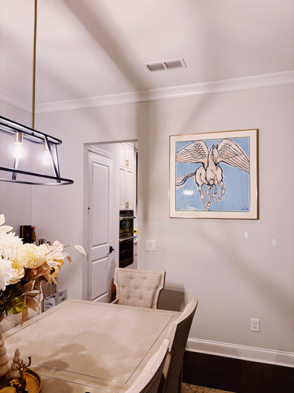 100 X 100 cm Signature Scarf Frame with Couture Pattern Matting - Purple Gold (Aurum Amethyste)