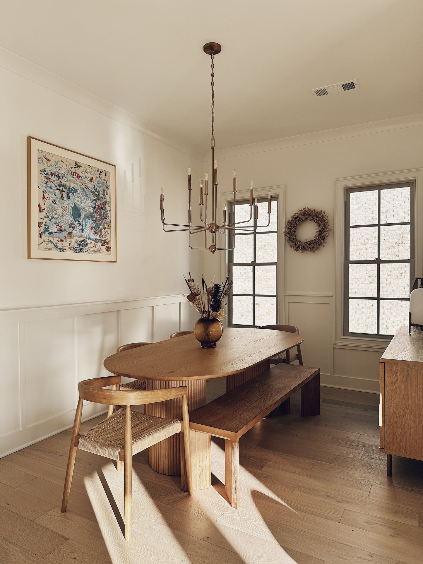 100 X 100 cm Signature Scarf Frame with Couture Pattern Matting - Light Gold (Soleil Royale) - Elysian Frame