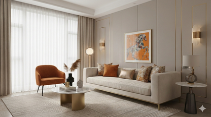 Silk Scarf Frame|Scarf Frame 90|Hermes Scarf Display Wall Frame for Scarf|Frame an Hermes Scarf with Couture Patterned Matting in Gold (Soleil Royale) - Elysian Frame