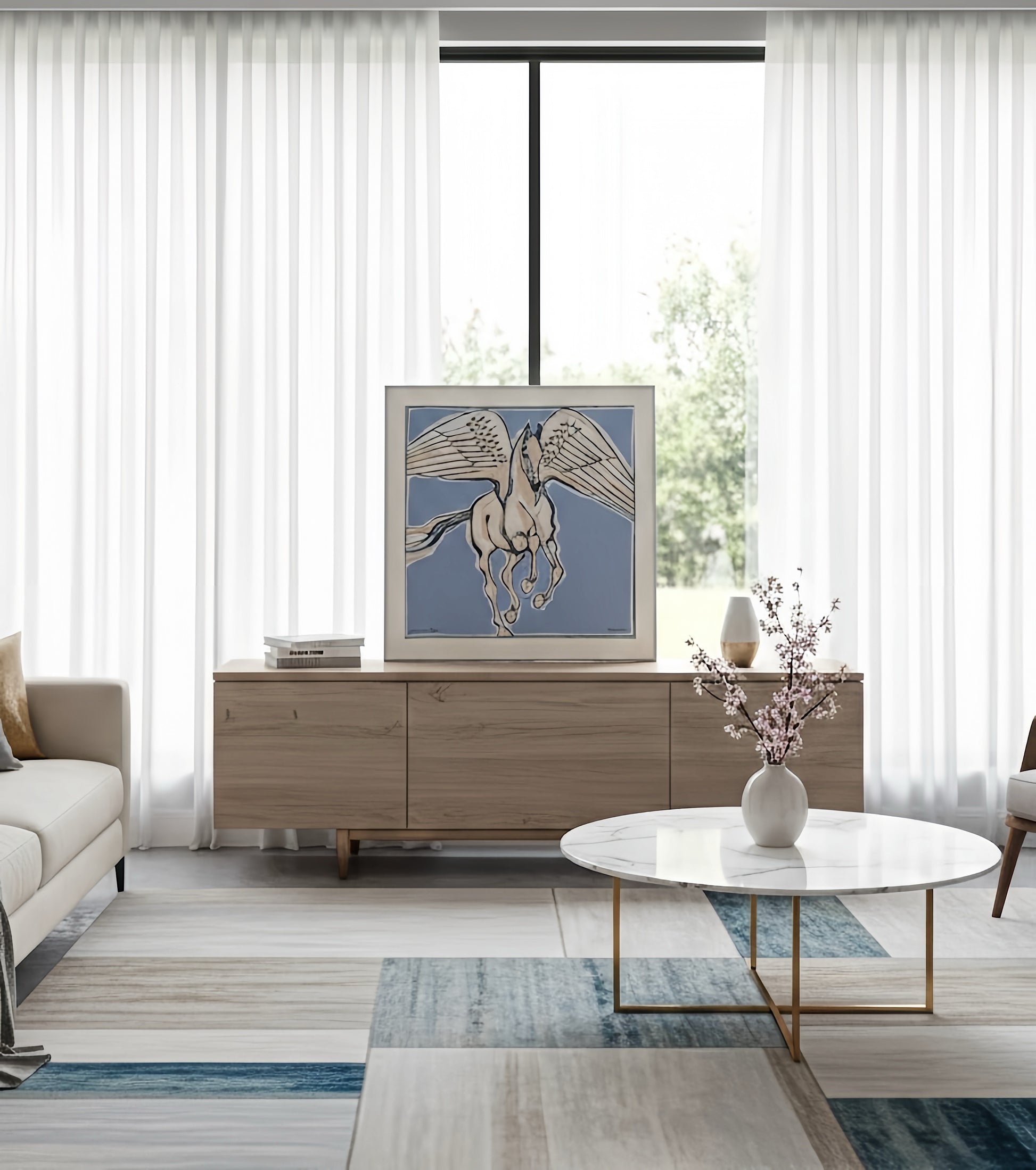 Silk Scarf Frame|Scarf Frame 90|Hermes Scarf Display Wall Frame for Scarf|Frame an Hermes Scarf with Couture Patterned Matting in Sliver (Argent Lumiere) - Elysian Frame