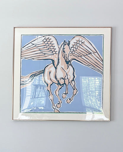 100 X 100 cm Signature Scarf Frame with Couture Pattern Matting - Purple Gold (Aurum Amethyste)